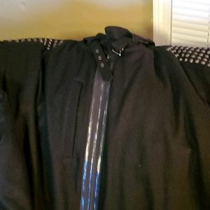Black pelle pelle coat